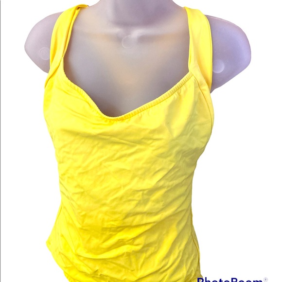 Ujena Yellow Swimsuit Straps cross in the Back - Picture 2 of 5